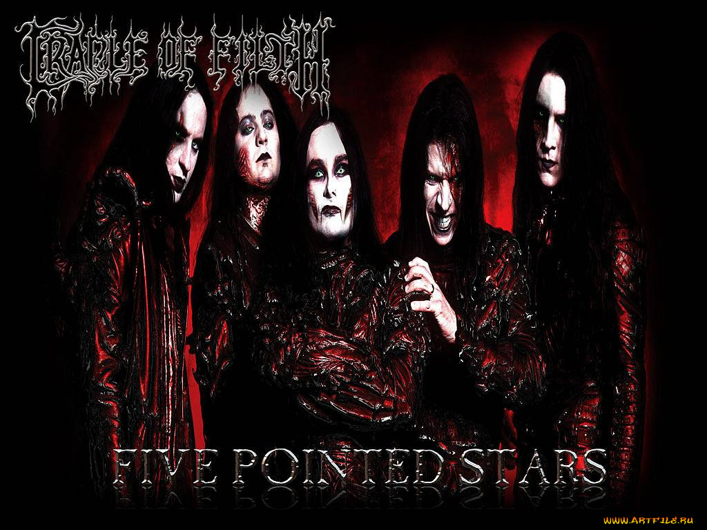 five, pointed, stars, , cradle, of, filth